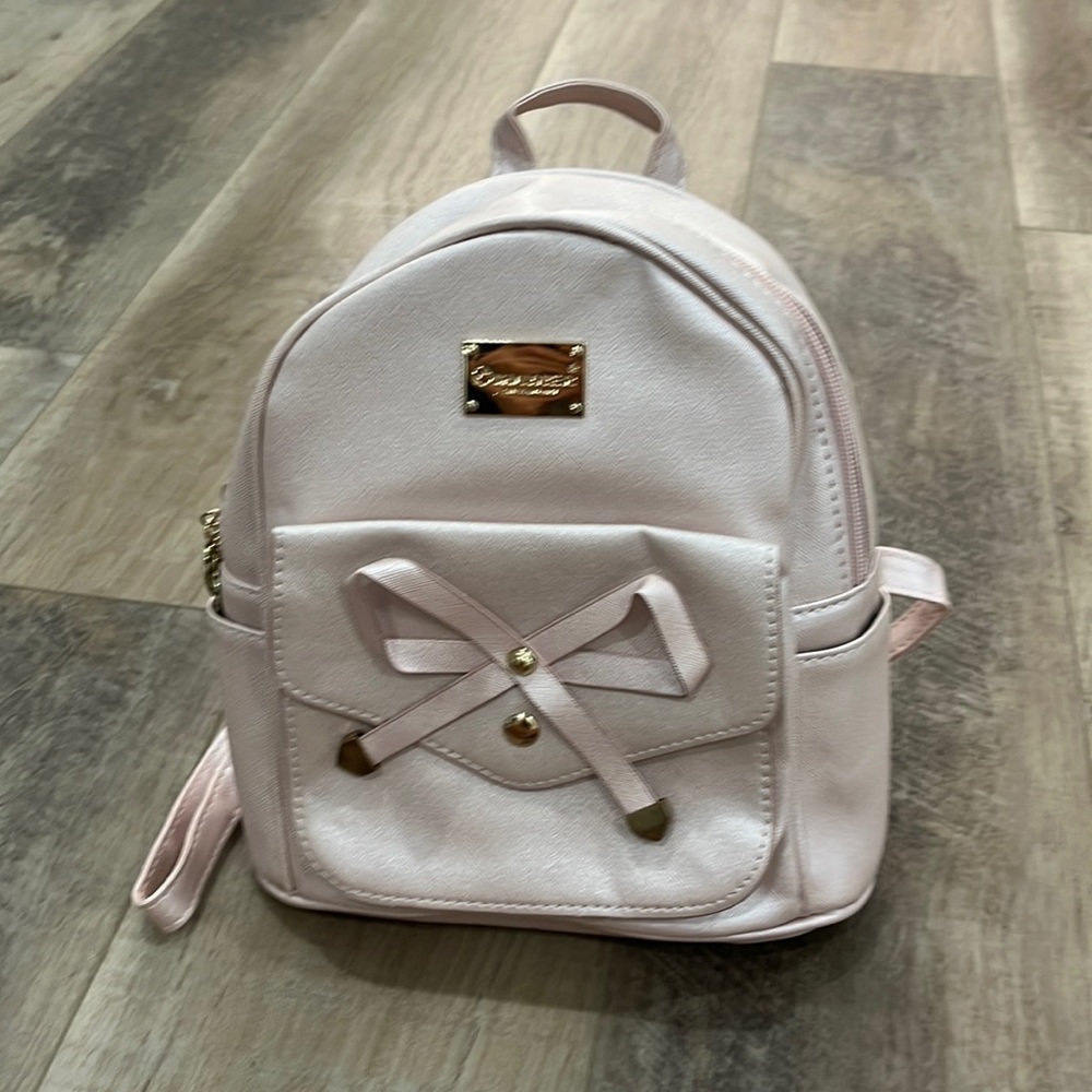Pink mini backpack